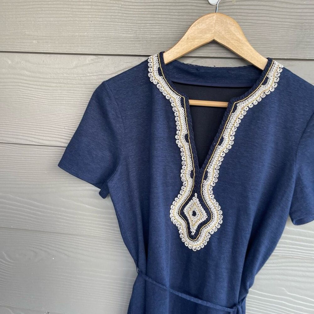Tory Burch Liliana soutache linen dress - Picture 3 of 8